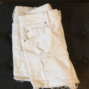 Ripped white jeans